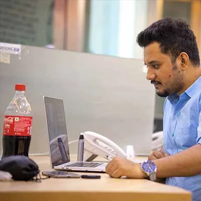 Dedicated team at work